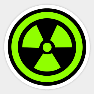 Green Radioactive Sticker